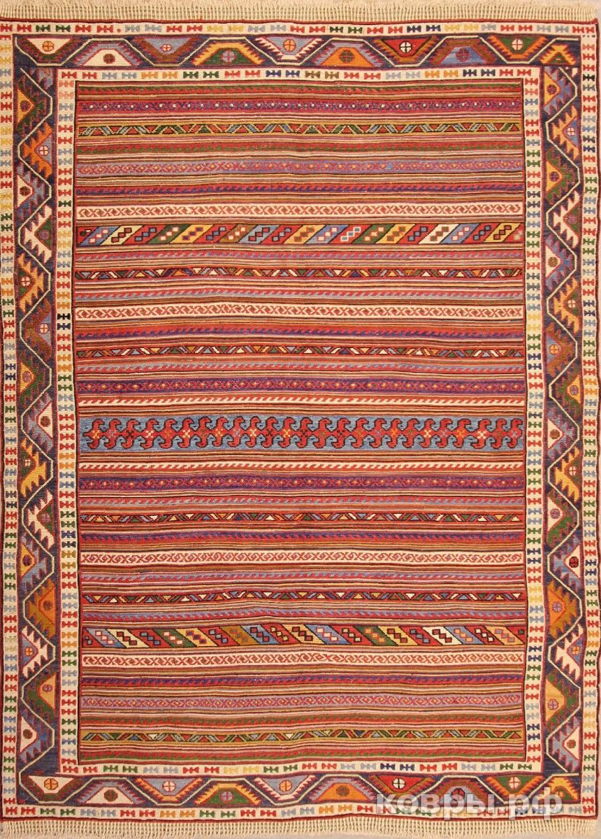 Шерстяной Иранский ковер ручной работы Kilim (Килим) 1.95x1.5 — купить в  интернет-магазине с доставкой по Москве и России